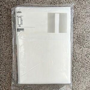IKEA Sheer White Curtain Set